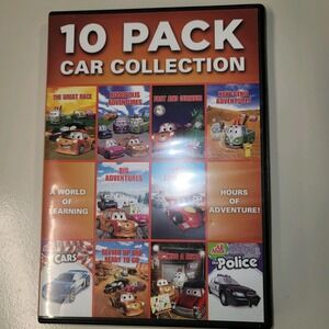 10 Pack Car Collection, Used DVD The‎ Great Race, Fast Lane Fury, All About Cars